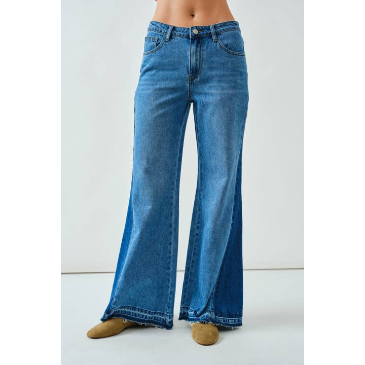 AJP5059 CONTRASTING PANEL SLIM FLARE JEANS and other Purchase Wholesale super flare jeans. Free Returns & Net 60 Terms on Faire trending on Faire.