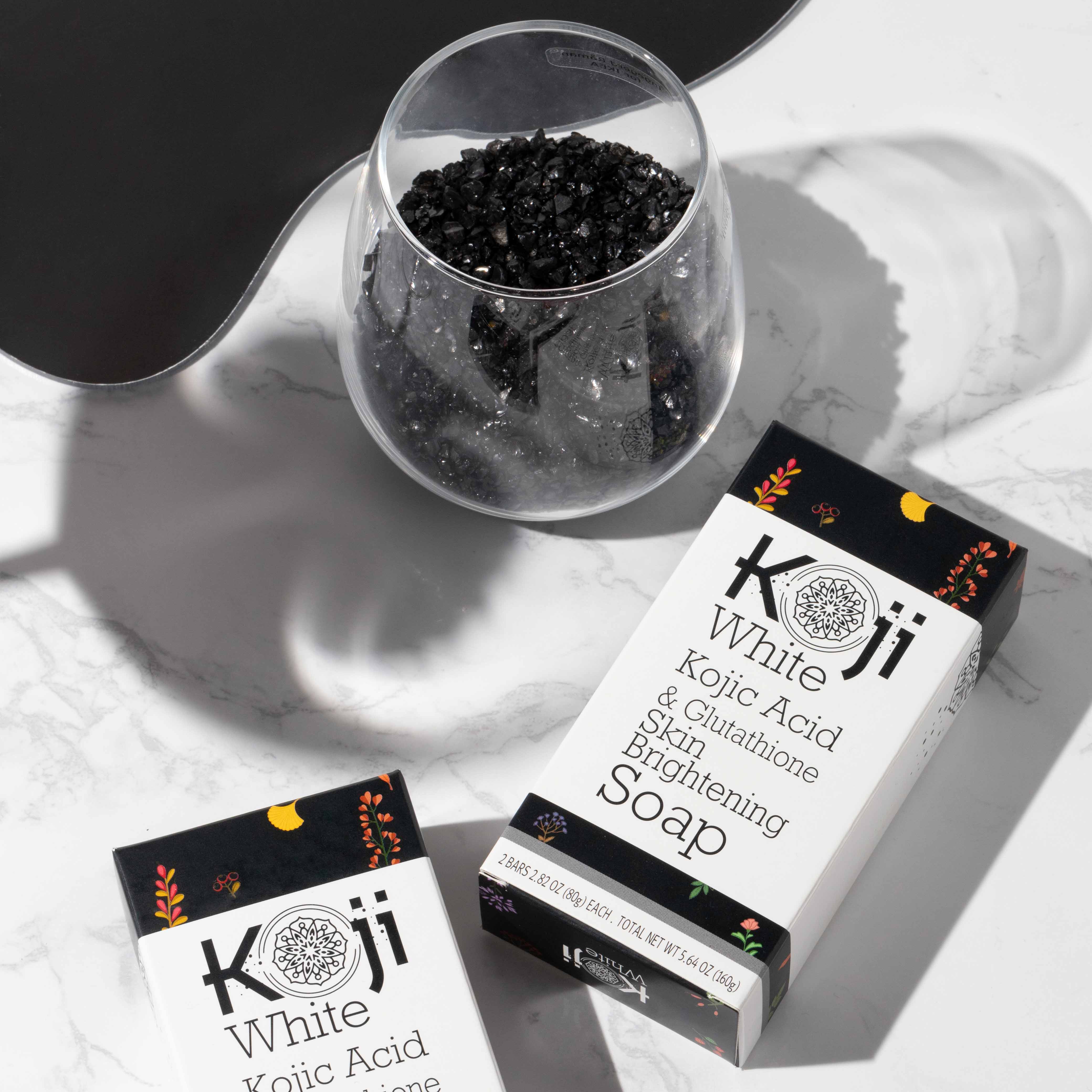 Koji White - Wholesale Bar Soap - Kojic Acid & Glutathione Skin Brightening Soap (2 Bars)9