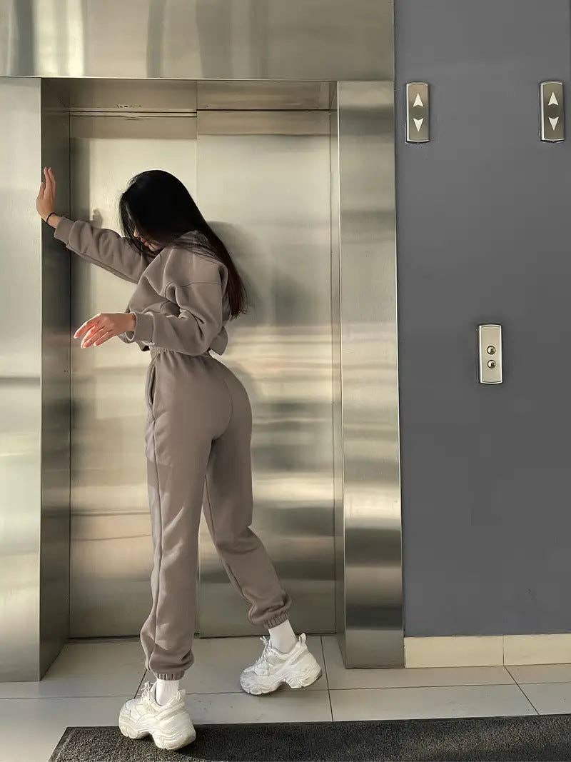 Marayn - Wholesale Lounge Set - Women's - Chic 2025 Spring Casual TwoPiece Sweatshirt Set33