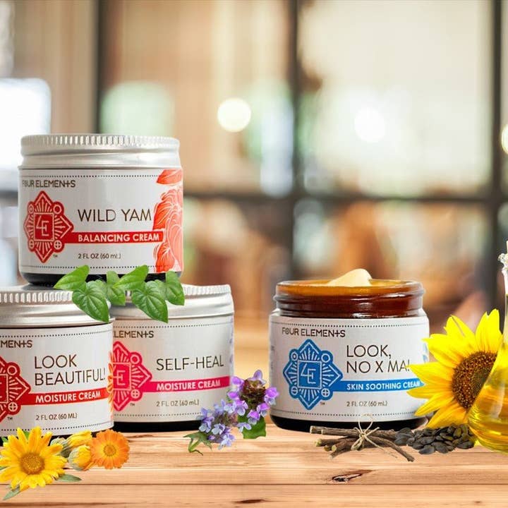 Four Elements Organic Herbals - Wholesale Healing Salve/Balm/Cream - Wild Yam Balancing Cream - 2 oz4