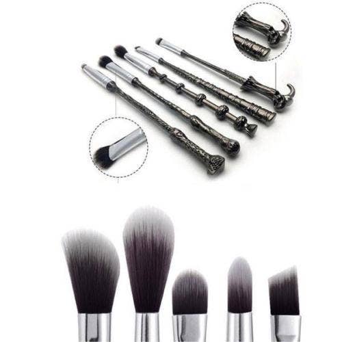 My Wholesale Warehouse - Wholesale Makeup Brush Set - Harry Inspired 5pc Wizard Brush Sets - 2 Types