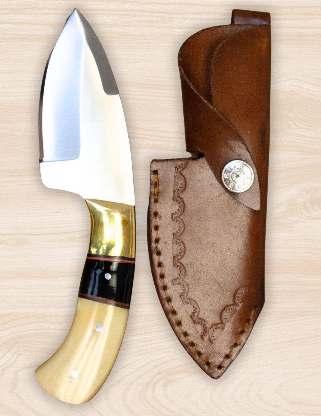 El Paso Saddleblanket - Wholesale Pocket Knife/Holder - Bone Skinner Knife1
