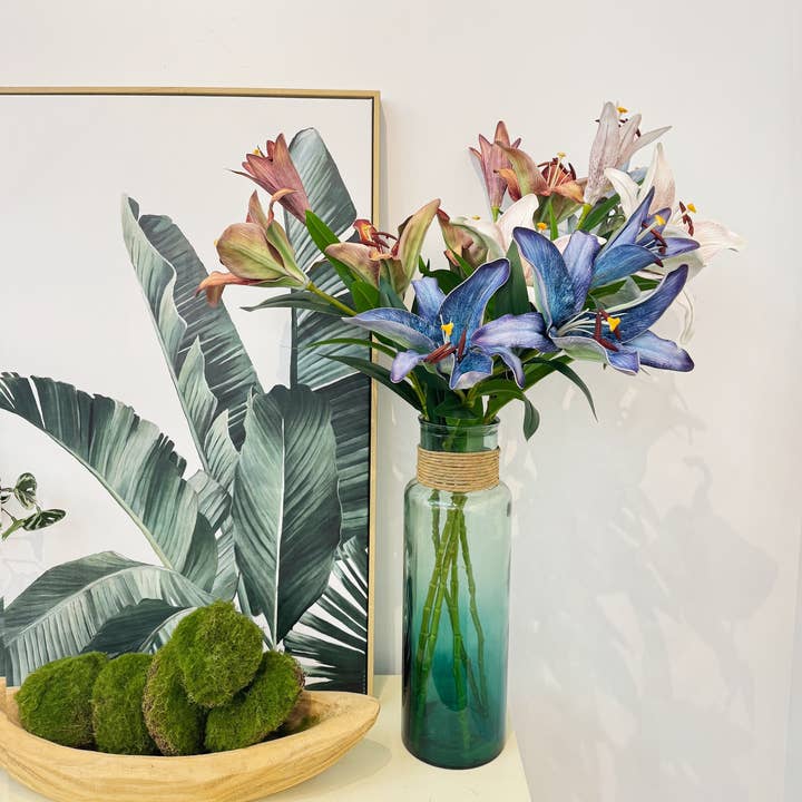 Angel Isabella - Wholesale Artificial Flowers - 34.5"-Elegant 9" Large Bloom Lily-3 Flowers per stem
