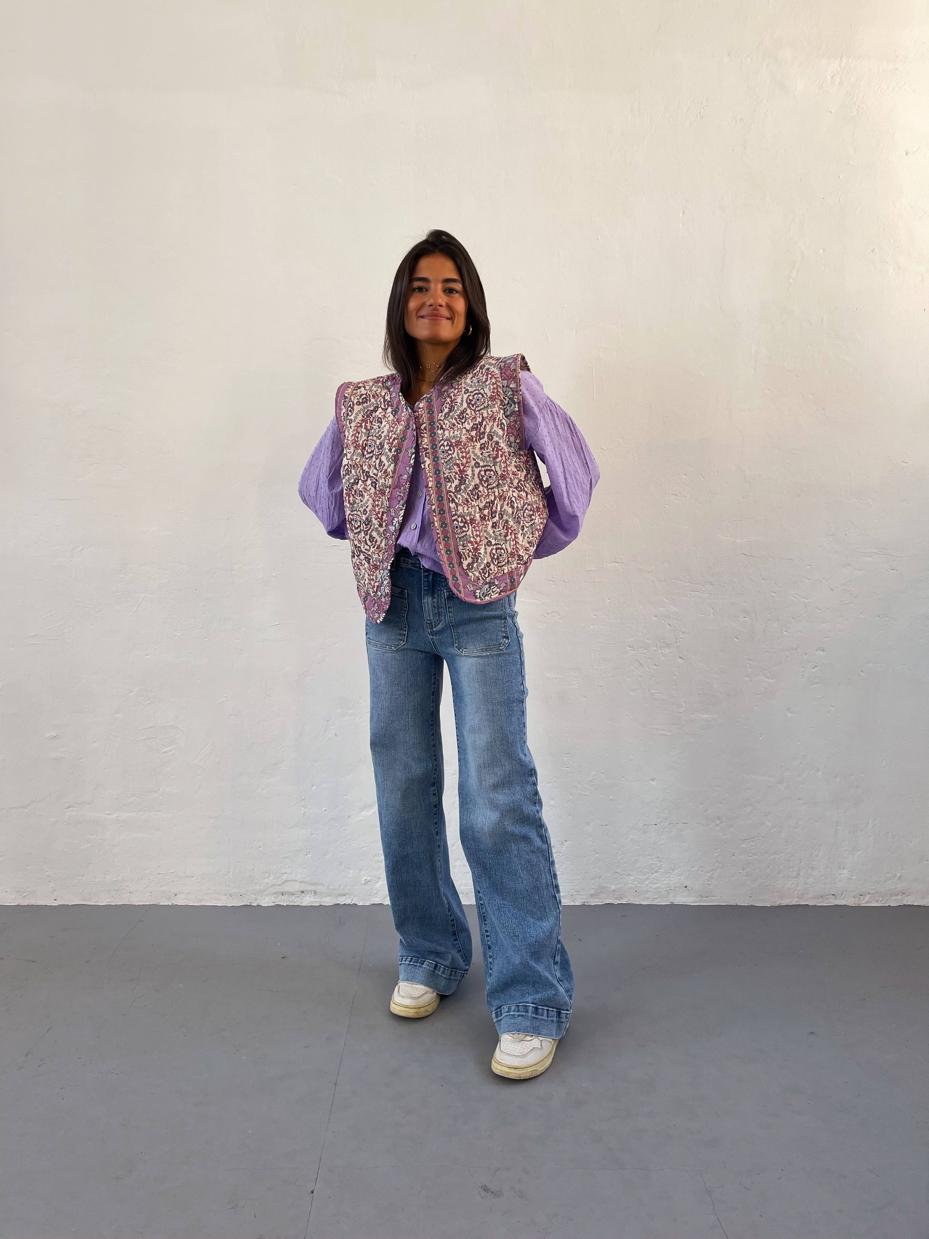 MindTraveler - Vente Jean – femme - Jean Claudia taille mi-haute à haute, long et élastique5