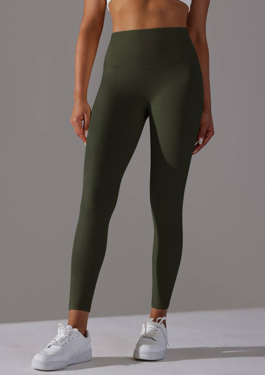 HIDDENBRAND - Wholesale Athletic/Lounge Leggings - Women's - Double-Sided Brushed Nude Breathable Yoga Pants10