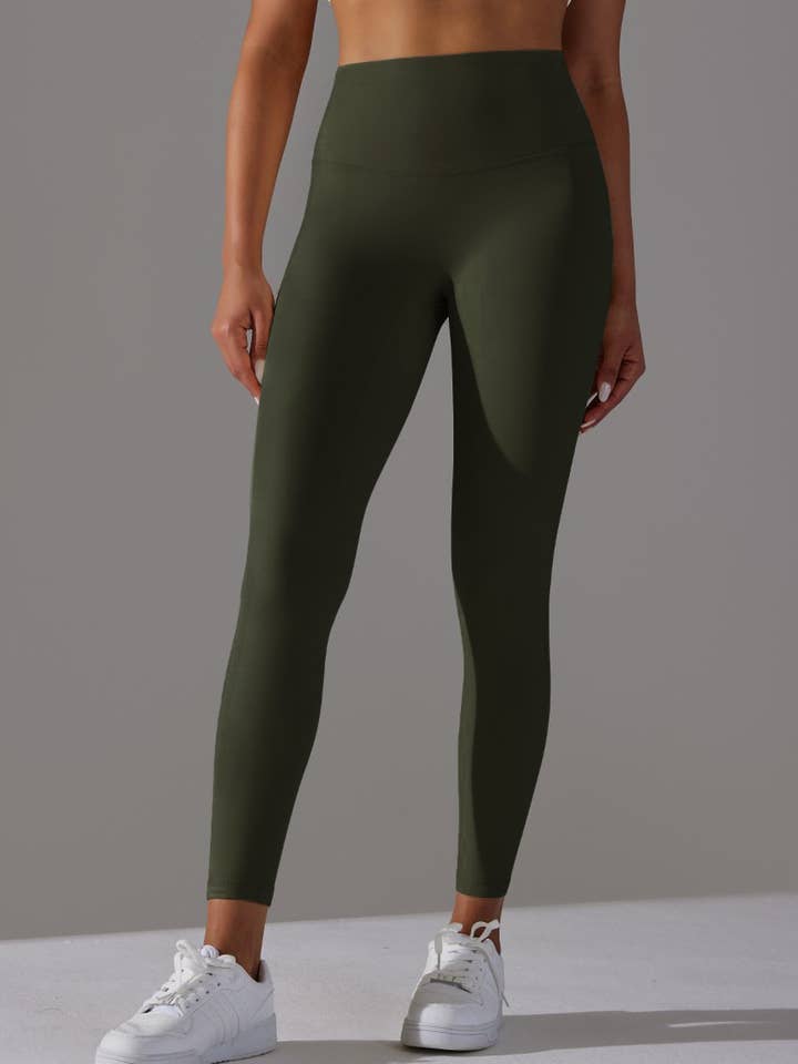 HIDDENBRAND - Wholesale Athletic/Lounge Leggings - Women's - Double-Sided Brushed Nude Breathable Yoga Pants10