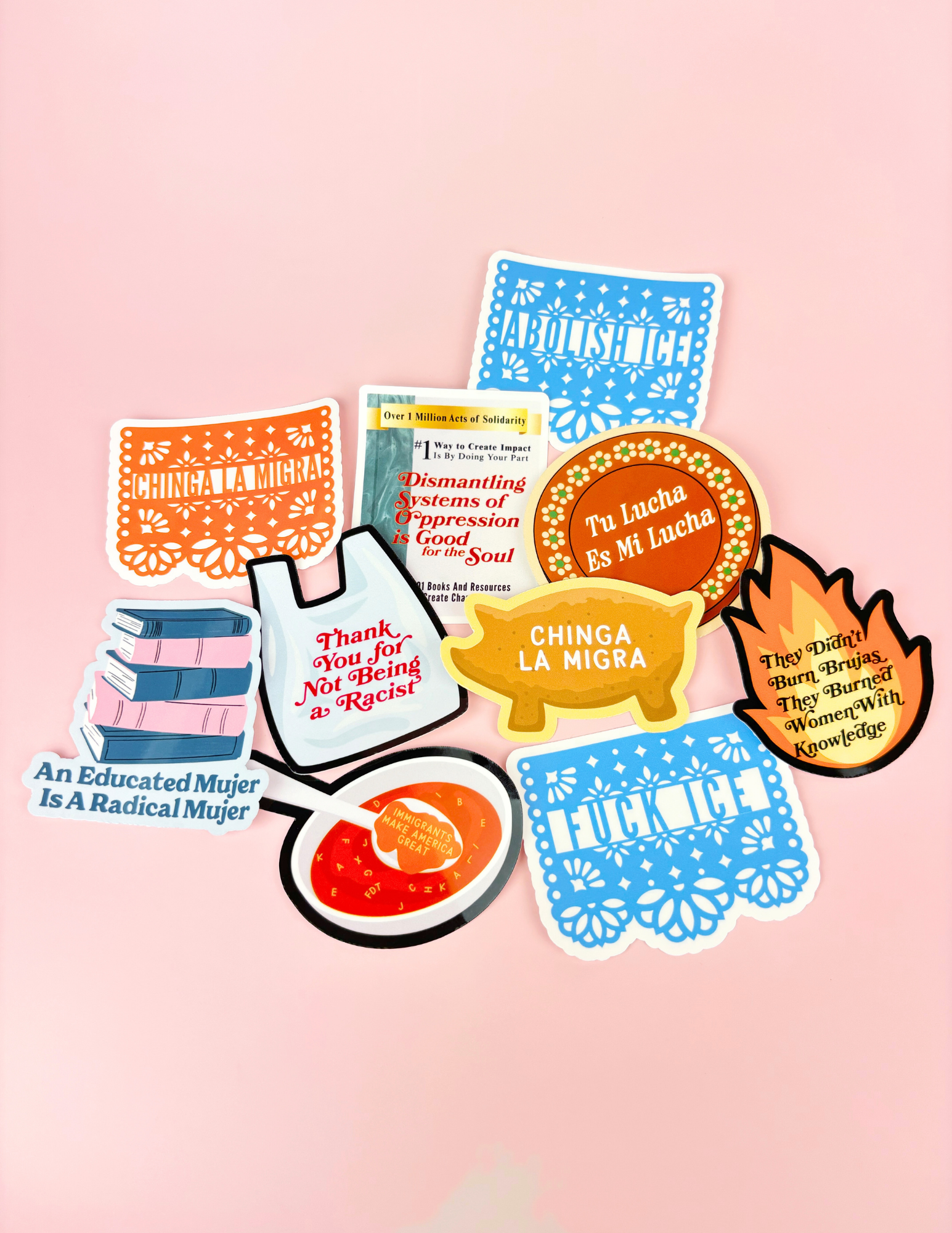 Werk Mija - Wholesale Sticker - Immigrants Make America Great Again Sticker1