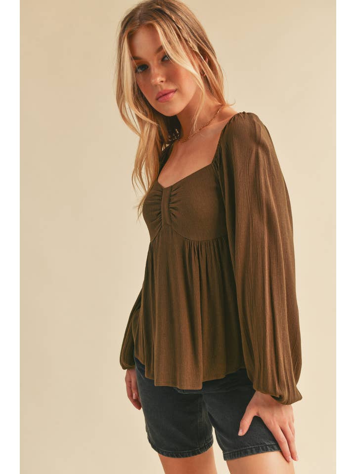 AEMI + CO - Wholesale Blouse - Women's - 8136BK Silvana Top24