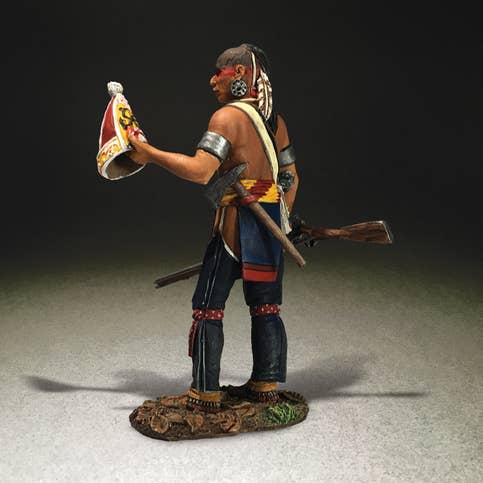16062 - Guerrier autochtone avec casquette de grenadier souvenir 1754-1763 pour la vente par W.Britain Model Figures