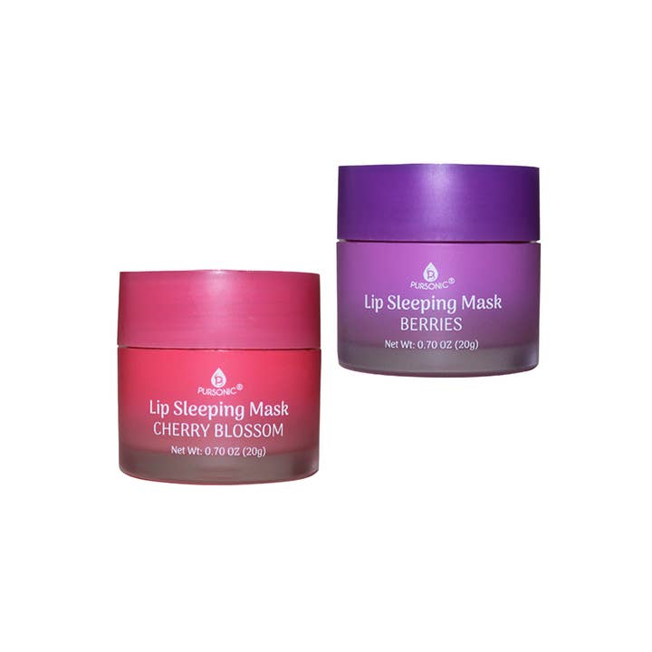 Pursonic - Wholesale Lip Treatment/Mask - Pursonic Lip Sleeping Mask 2 Pack- Cherry Blossom & Berries