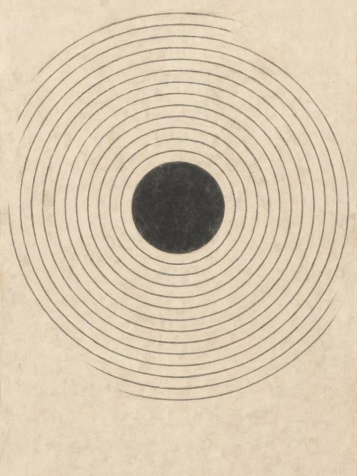 Fortfarande Beige Cirkel - Klassisk Väggkonst för wholesale av FANNUR