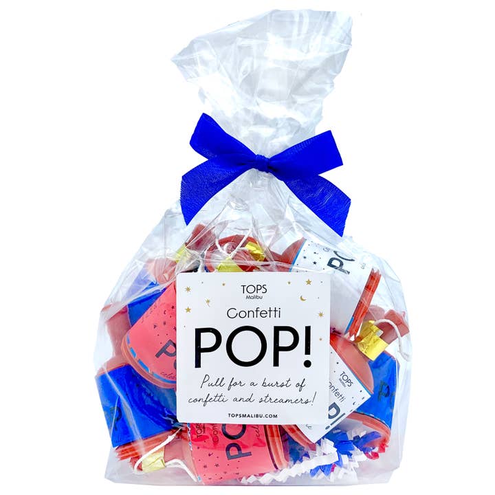 Confetti Pop! Streamers - 4 luglio - Set di 12 per la vendita all'ingrosso da parte di TOPS Malibu