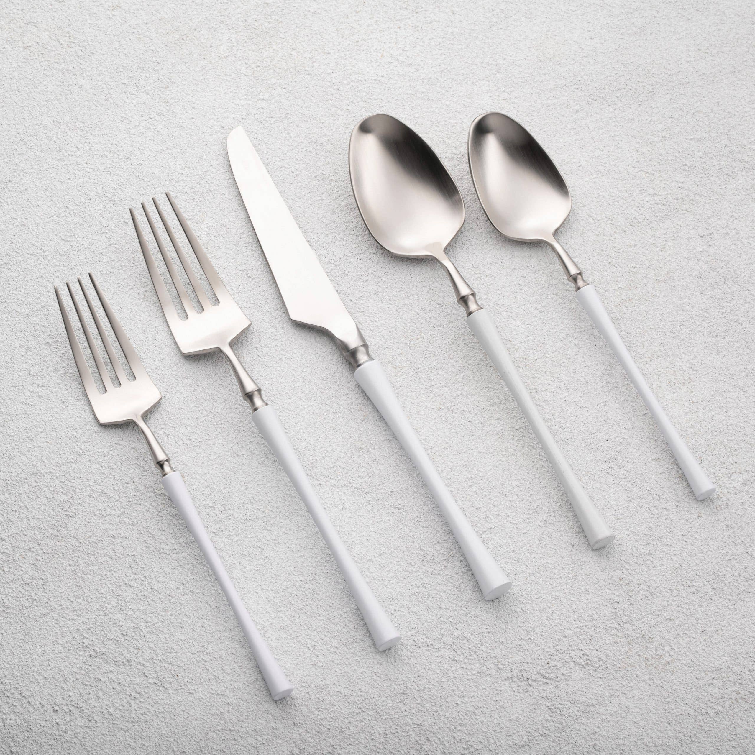 Kadra Kitchenware - Wholesale Flatware Set - Vikko Dine Irene BRUSHED  18/10 Flatware 20 Pc Set14
