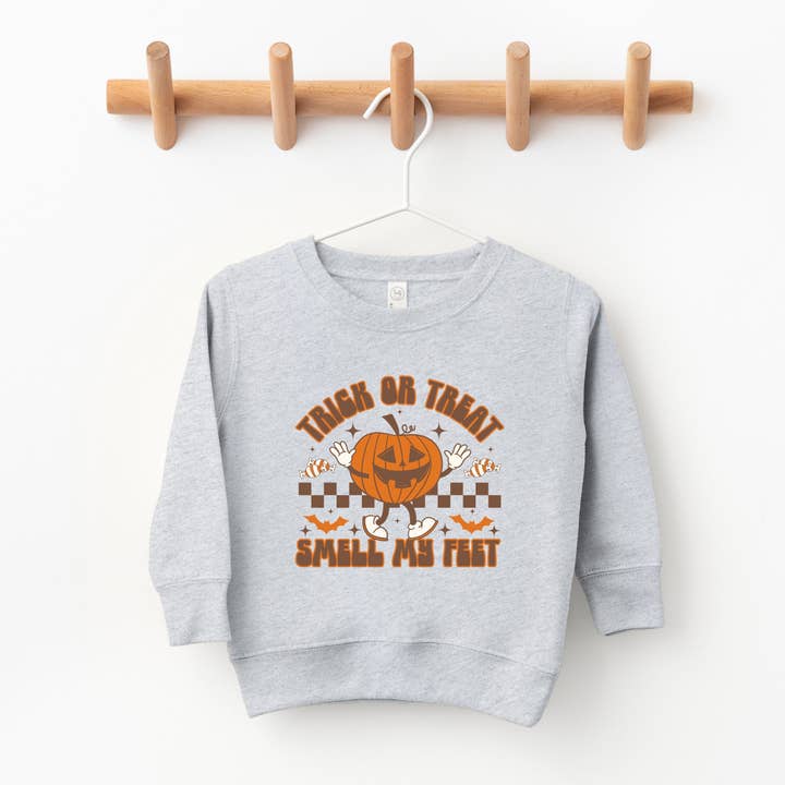 Smell My Feet Checkered | Toddler Graphic Sweatshirt for wholesale by The Juniper Shop Wholesale