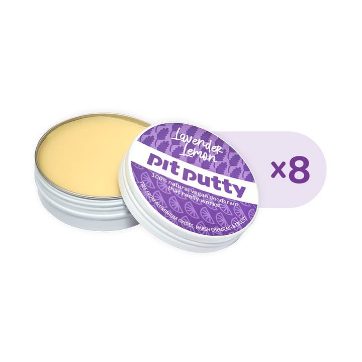 Lavender Lemon, Pit Putty, Tin, (8 x 65g) for wholesale by Pit Putty (UK)