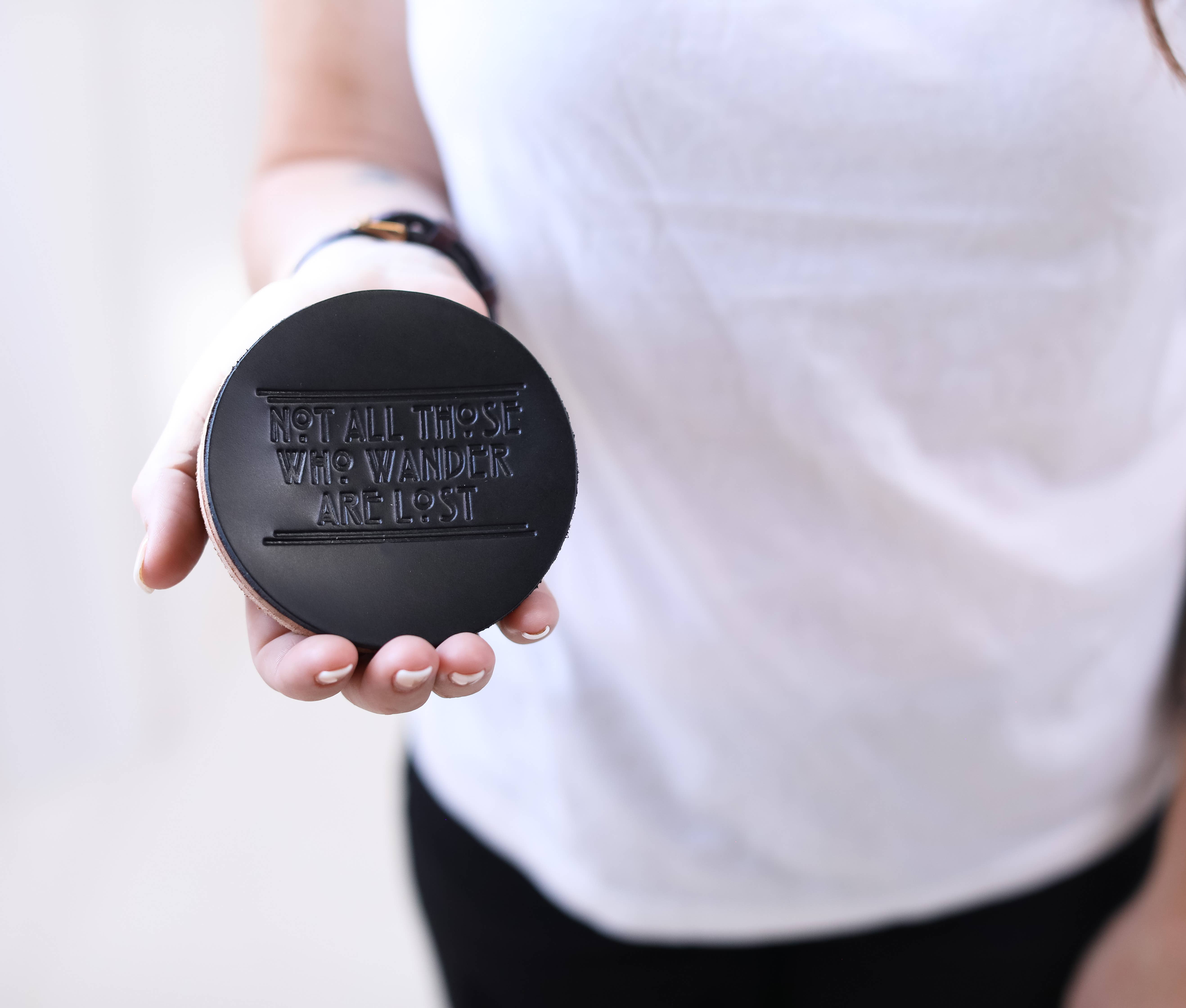 Lifetime Leather Co – Base de copos por atacado – Porta-copos de couro - conjunto de 44