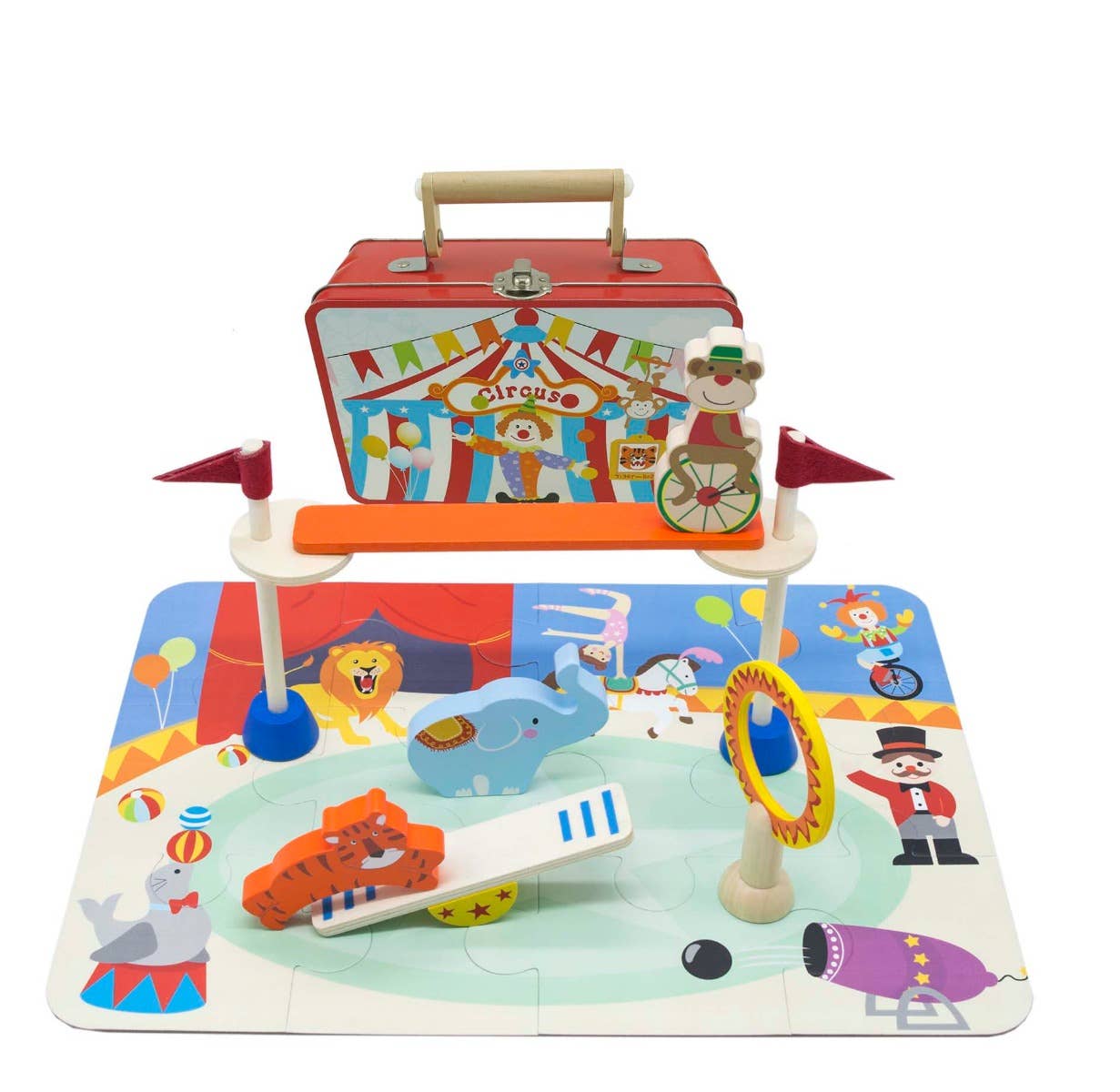 ToysLink - Wholesale Toy set – Kids - Circus Playset With Puzzle In Tin