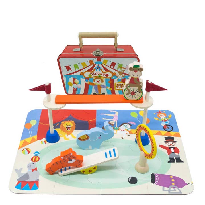 ToysLink - Wholesale Toy set – Kids - Circus Playset With Puzzle In Tin0