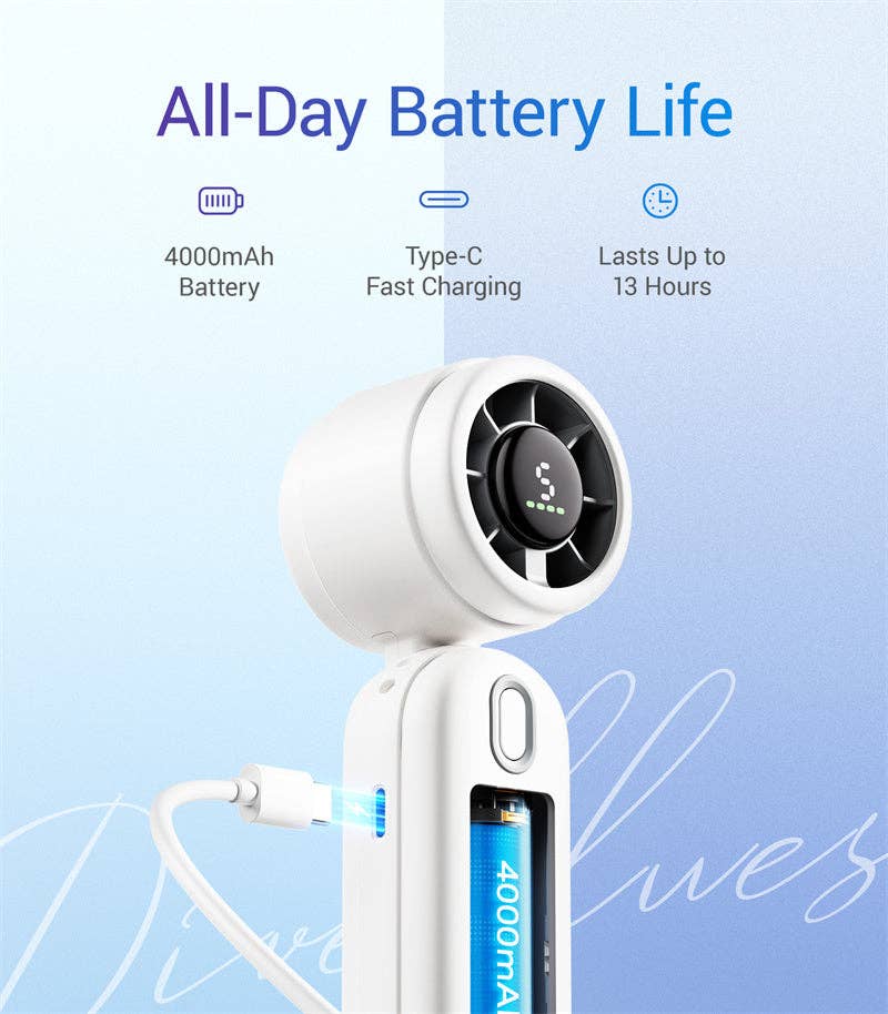 Ocoopa Hand Warmer - Wholesale Handheld Electric Fan - Diveblues Iturbo Handheld Personal Turbo Fans - 12Pack3