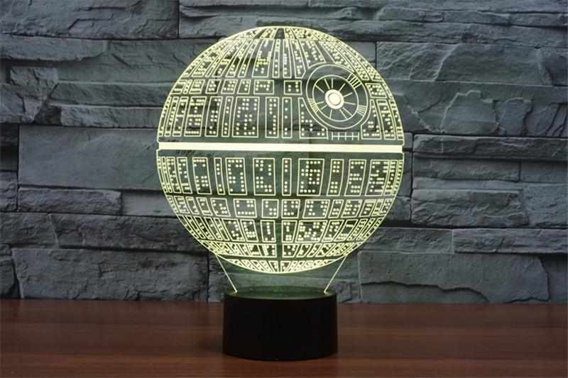 Banjeez - Wholesale Accent/Desk Lamp - Death Star 3D Illusion Lamp - Closeout Sale5