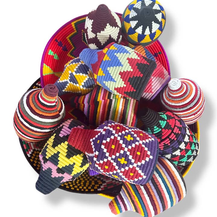 SOUK in the CITY - Wholesale Decorative Plate/Dish/Bowl - Mix of 16 Berber Baskets & Plates -2