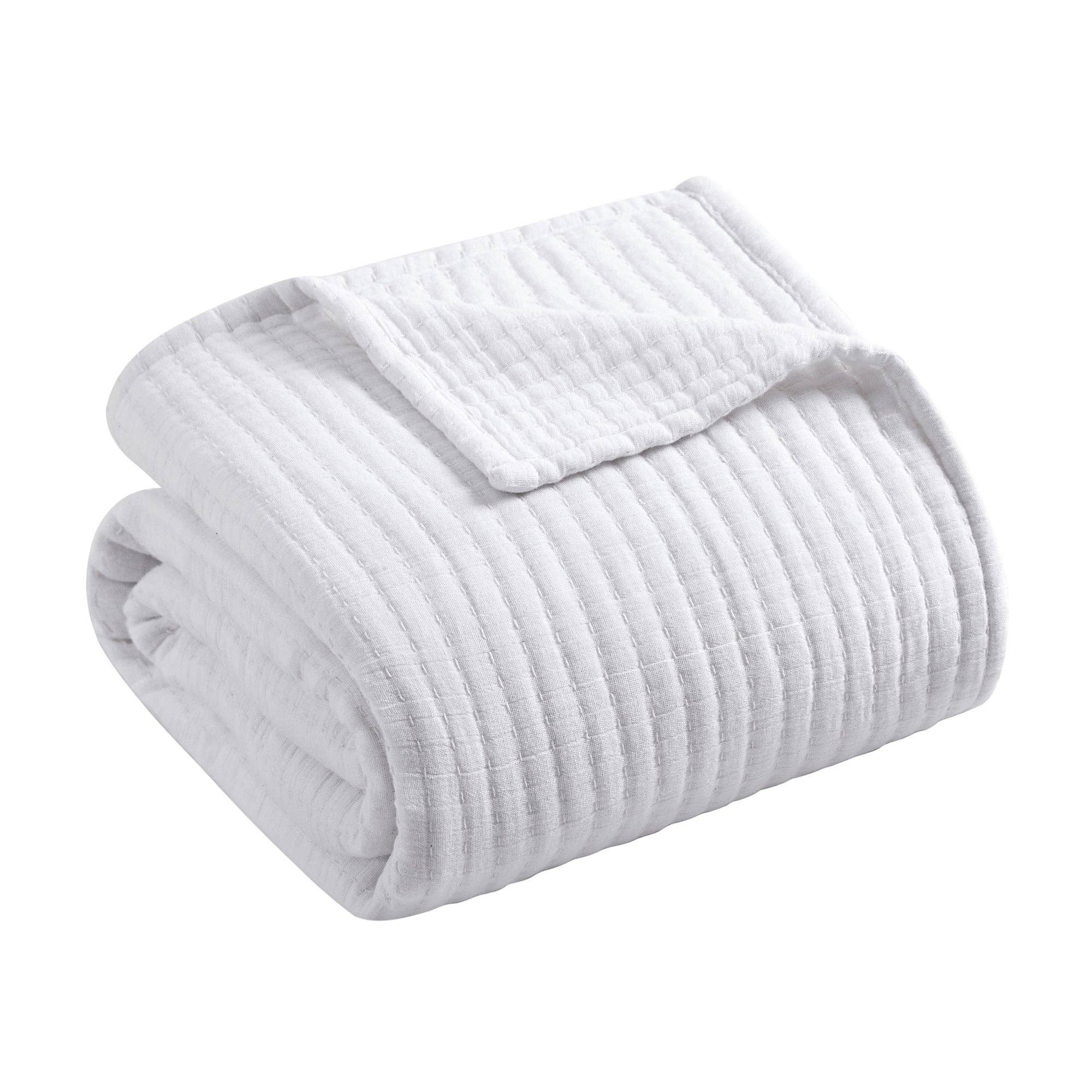 Taupe Caden Cotton Muslin Taupe Throw för wholesale på Faire4