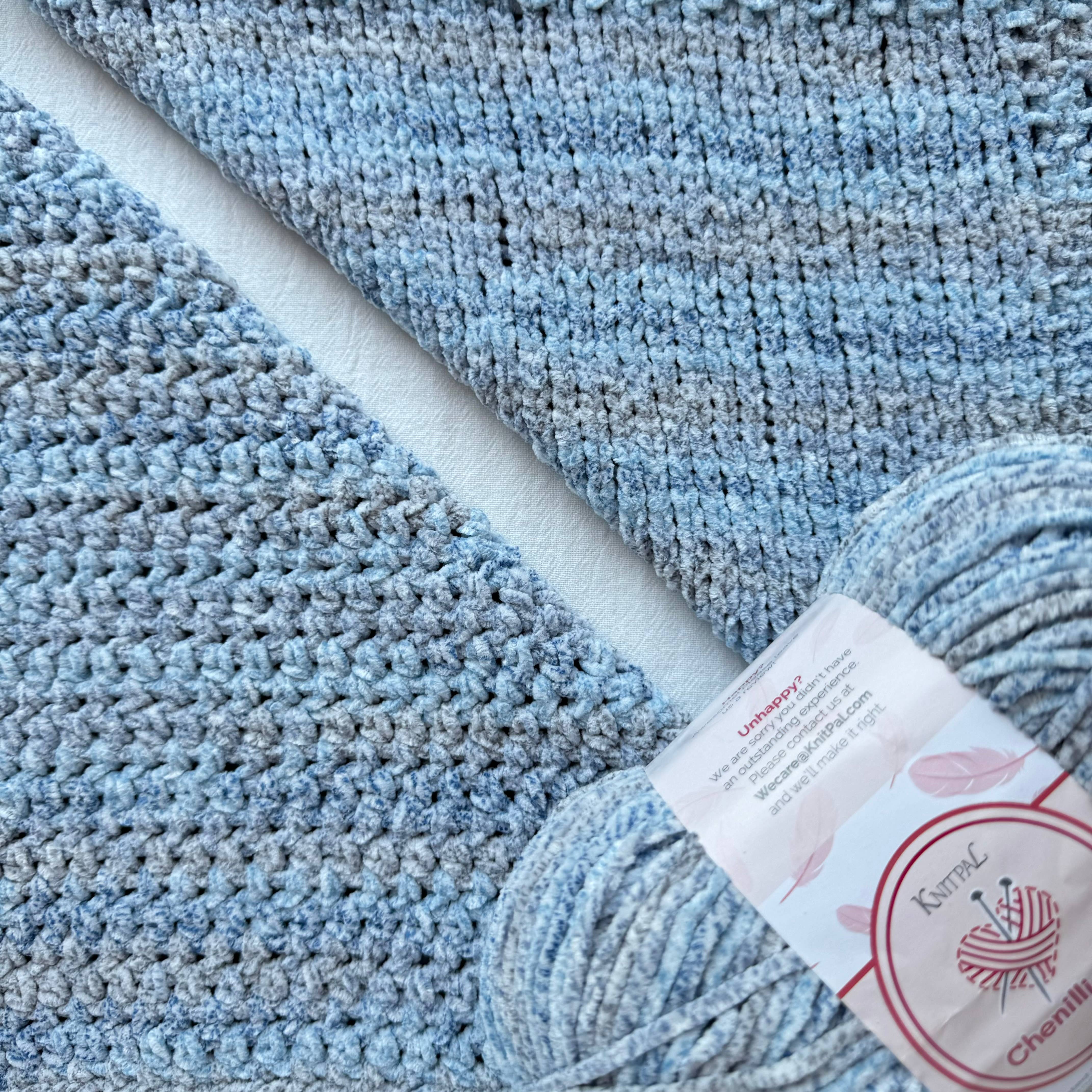 KnitPal - Wholesale Yarn - Chenillique Velvet Chenille Crochet Yarn - Worsted Weight 47