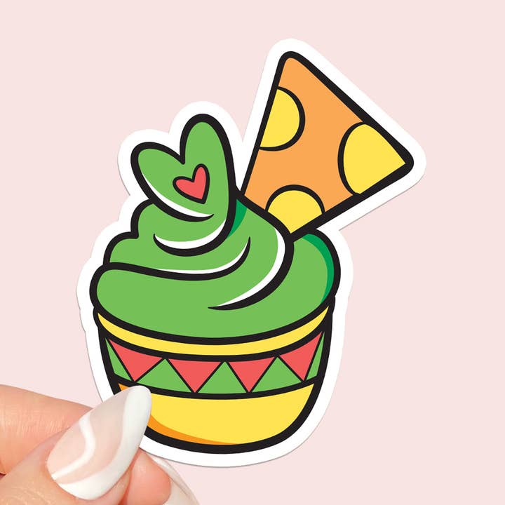 Guacamole Love Avocado Funny Vinyl Sticker for wholesale by Soapster Box