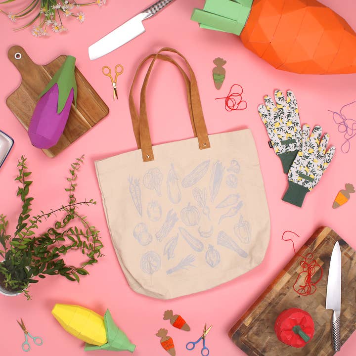Chasing Threads - Wholesale Tote Bag - Women's - Stitch Your Vegetables Tote Bag