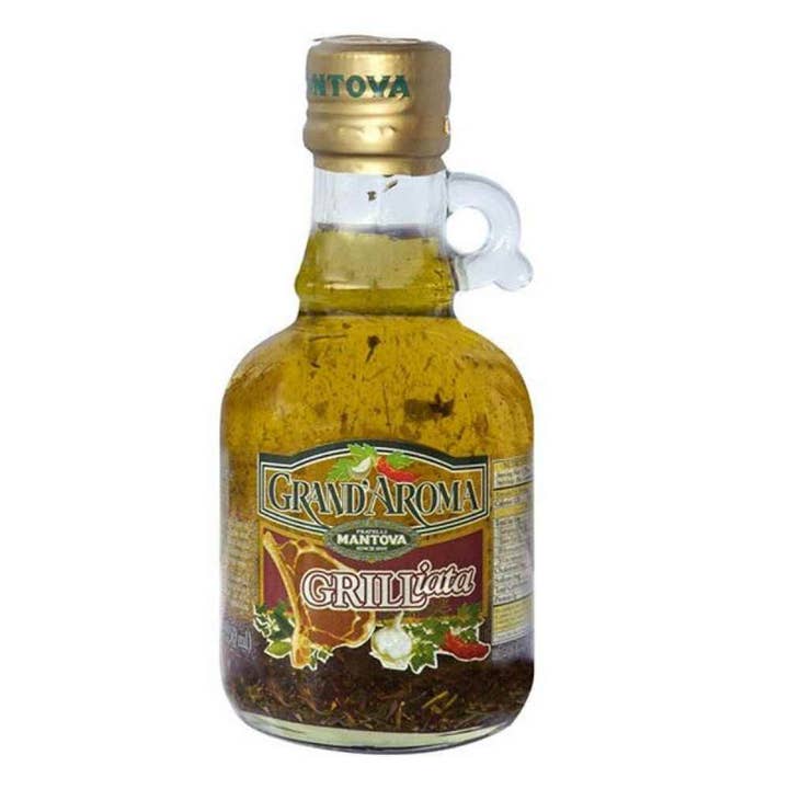 Fine Italian Food - Wholesale Olive Oil - Mantova Grand'Aroma Grilliata Extra Virgin Oil, 8.5 oz.