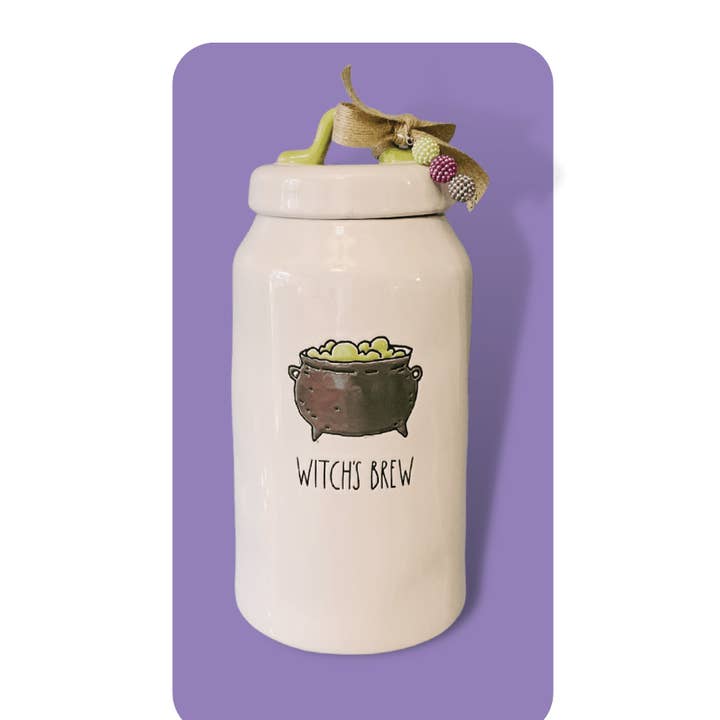Canister “Witx's Brew” de Rae Dunn | Vasilha de Halloween | Witx's Brew por atacado de Nevsher Lior