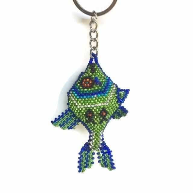 Fish Seed Bead Keychain - Mexico for wholesale by Lumily