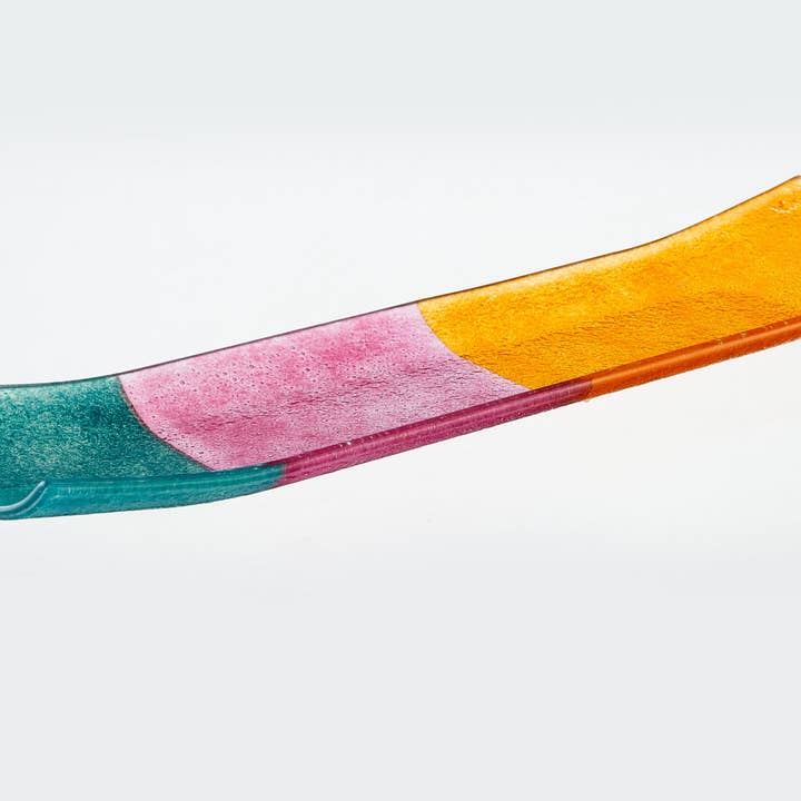 Artisano Forma a U Lungo 42x11 Verde, Rosa e Giallo per la vendita all'ingrosso da parte di Cavari Atelier