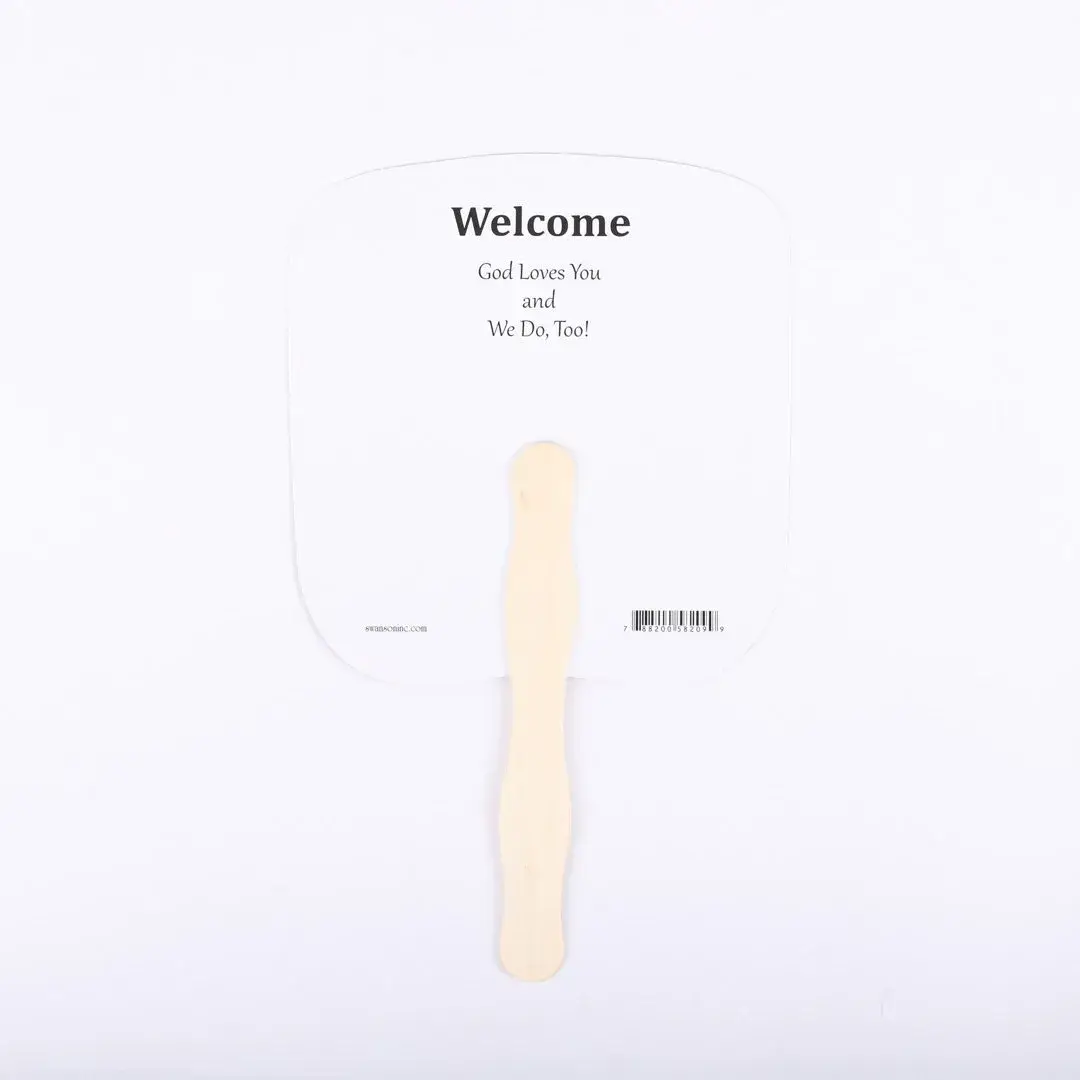 Swanson Christian Products - Wholesale Handheld Folding Fan - Hand Fan Rejoice In The House Of The Lord Pk503