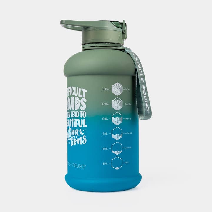 Half Gallon 75 Oz - Gradient GREEN/BLUE for wholesale by MUSCLE POUND