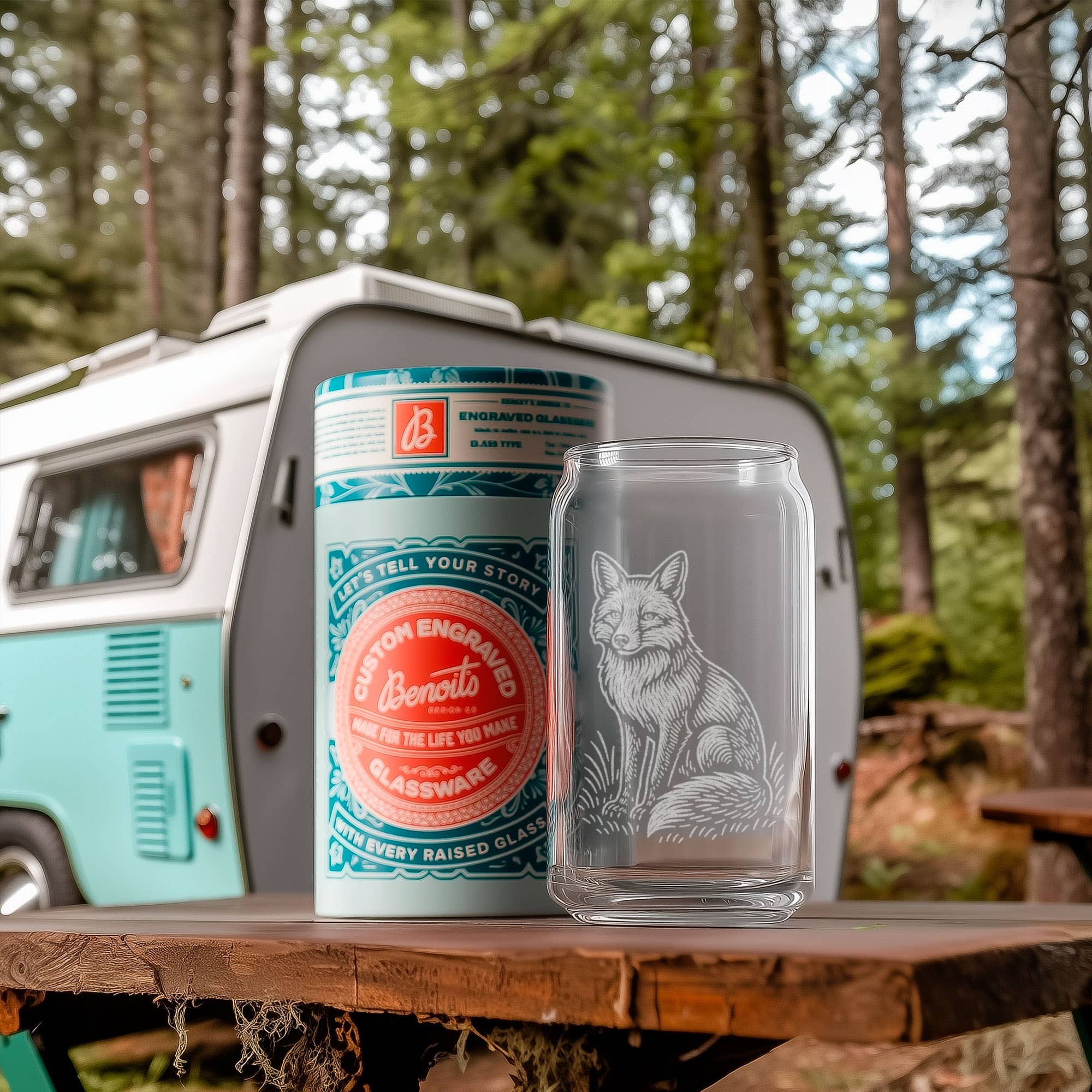 Benoit's Design Co. - Wholesale Cocktail/Liquor Glass - Fox Drinking Glasses0