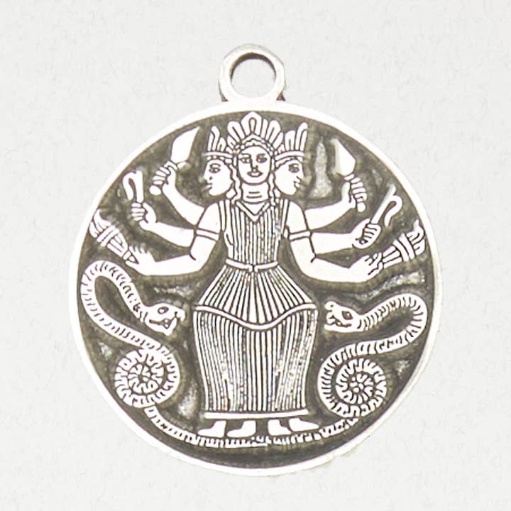 Colar Pingente de Estanho Deusa - Hecate por atacado de Nirvana LLC