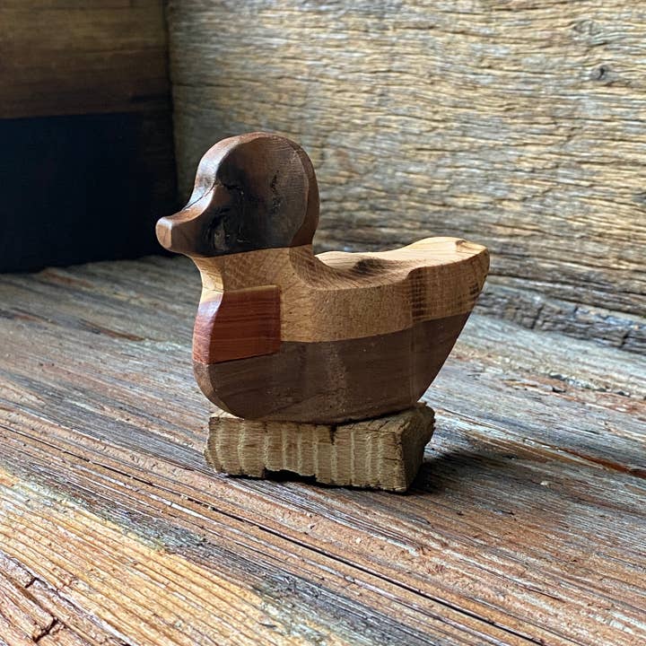 The Haven Woodshop - Wholesale Decorative Tabletop Object - Handcrafted Layered Wooden Ducks2