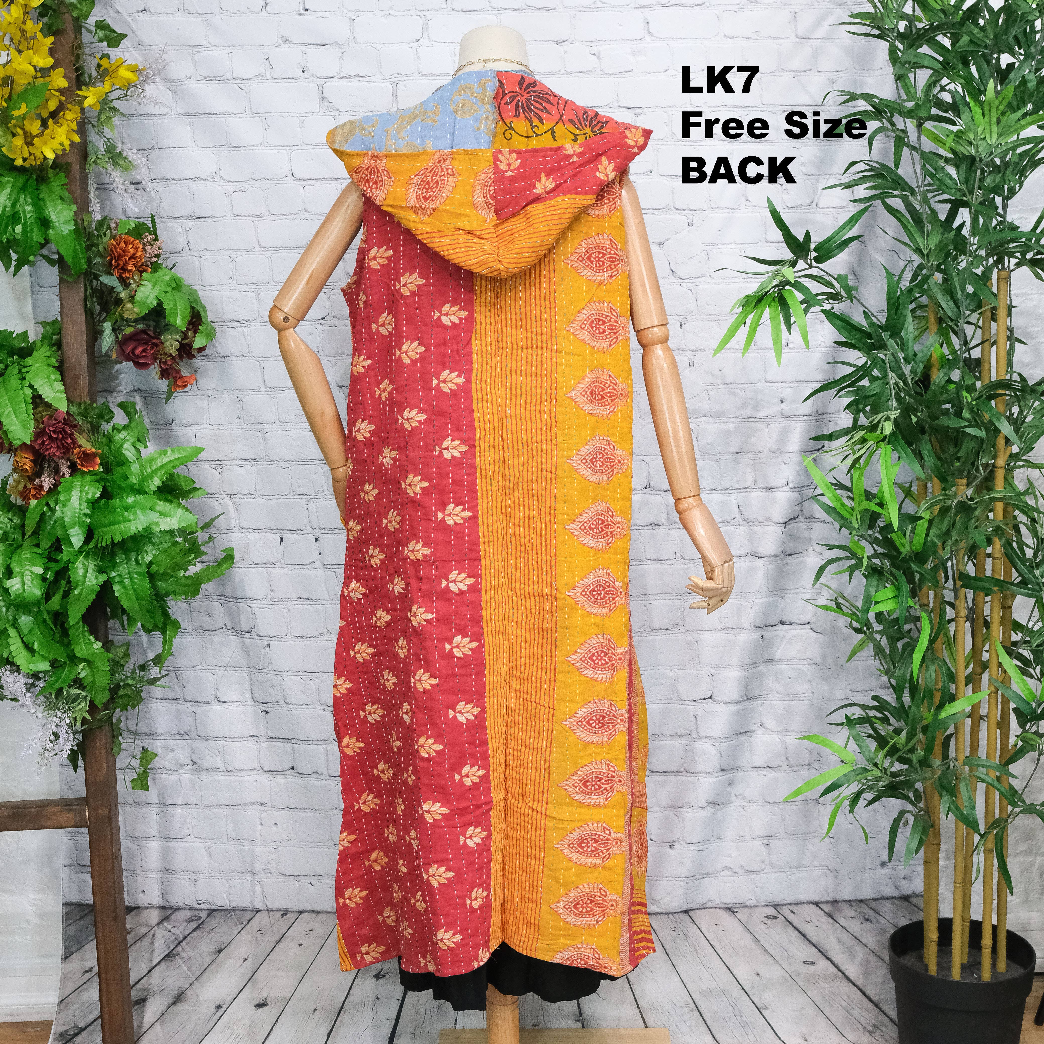 Karma Nepal Crafts - Wholesale Kimono - Women's - Bohemian Kantha Open Duster5