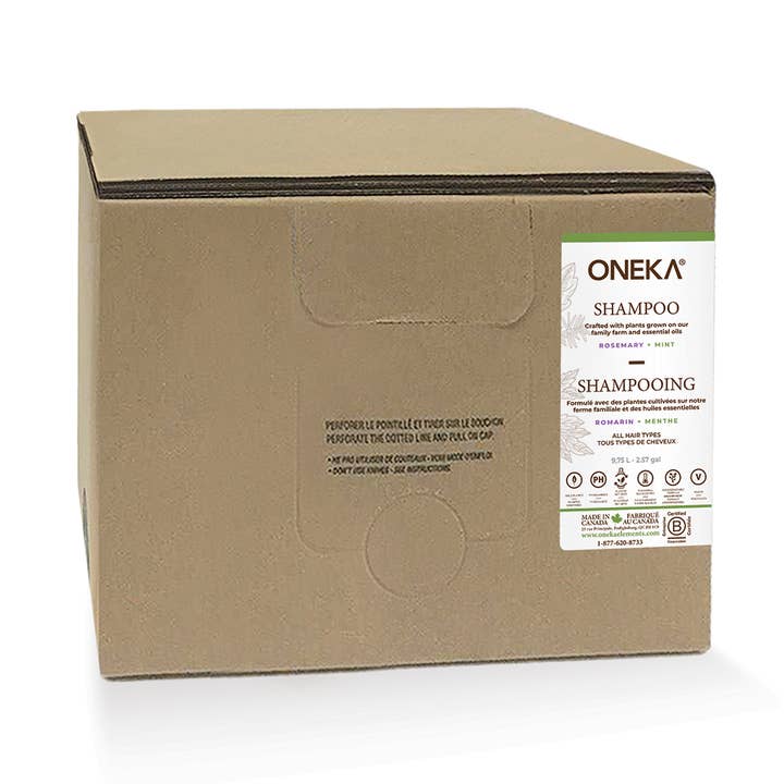 9.75L Oneka Rosemary and Mint Shampoo for wholesale by Oneka Canada