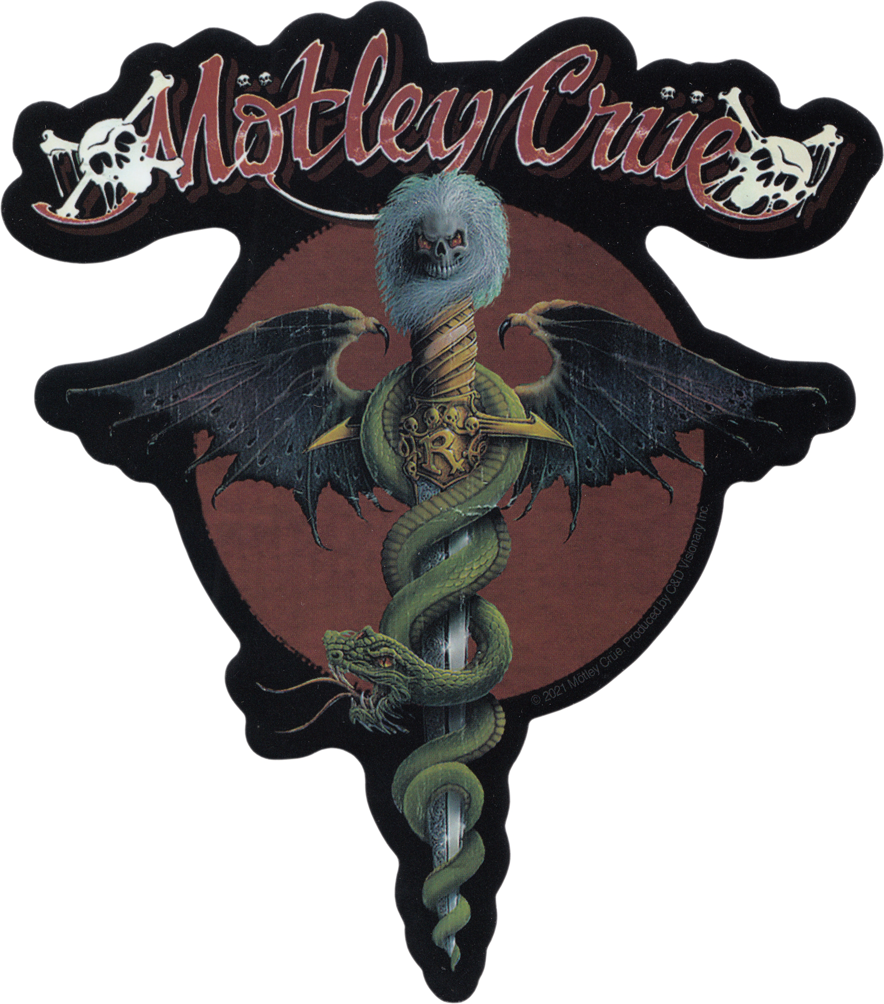 Square Deal Recordings & Supplies - Vendita all'ingrosso Adesivo - Adesivo Motley Crue - Copertina dell'album «Dr. Feelgood»0