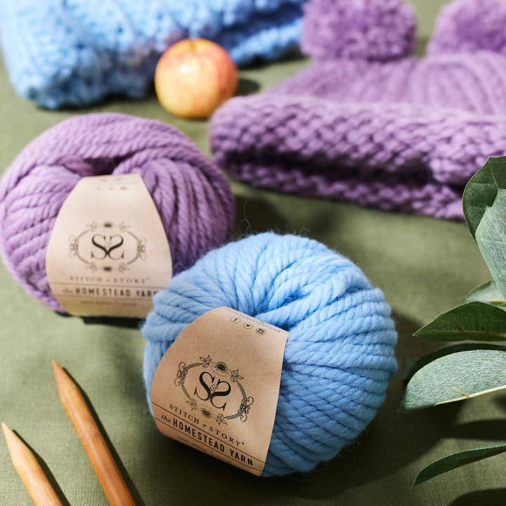 Stitch & Story – Engroshandel Garn – The Homestead Yarn - Tykt garn til begyndere og hurtige projekter8