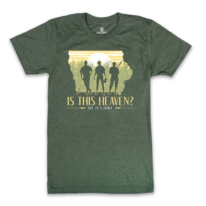 Bozz Prints - Wholesale Screen Printed T-Shirt - Unisex - Is This Heaven? No It's Iowa T-Shirt