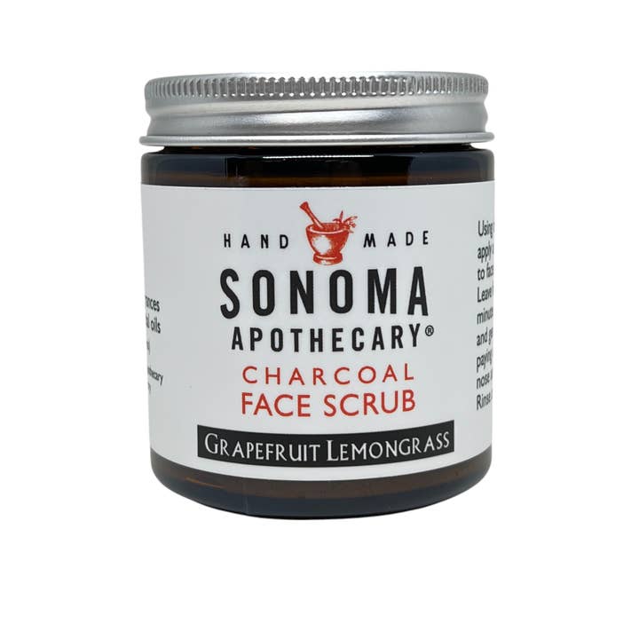 Sonoma Apothecary - Wholesale Facial Exfoliant/Scrub - Charcoal Face Scrub, Grapefruit Lemongrass with Natural Clay2