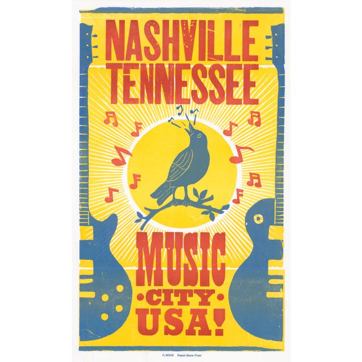 Póster de Bluebird Music City para venta al por mayor de Hatch Show Print