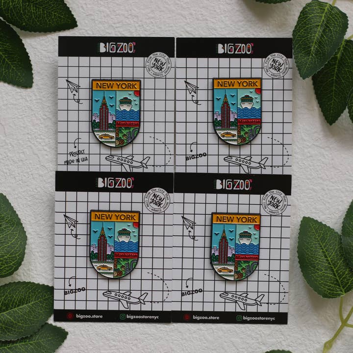 BigZoo Store - Venta al por mayor Botón/prendedor - Pin de esmalte de Nueva York - Nueva York Manhattan8
