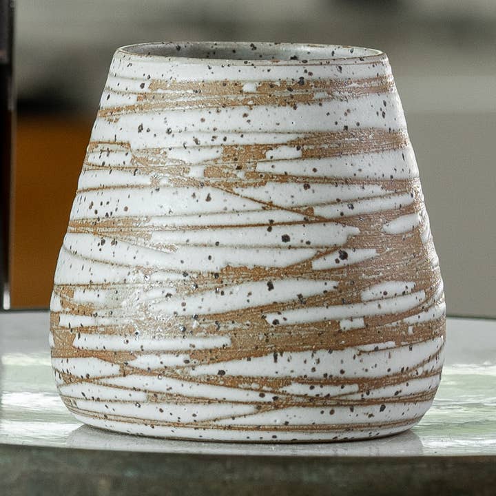 Birch Wine Tumbler for wholesale by Tiny Hands Pottery