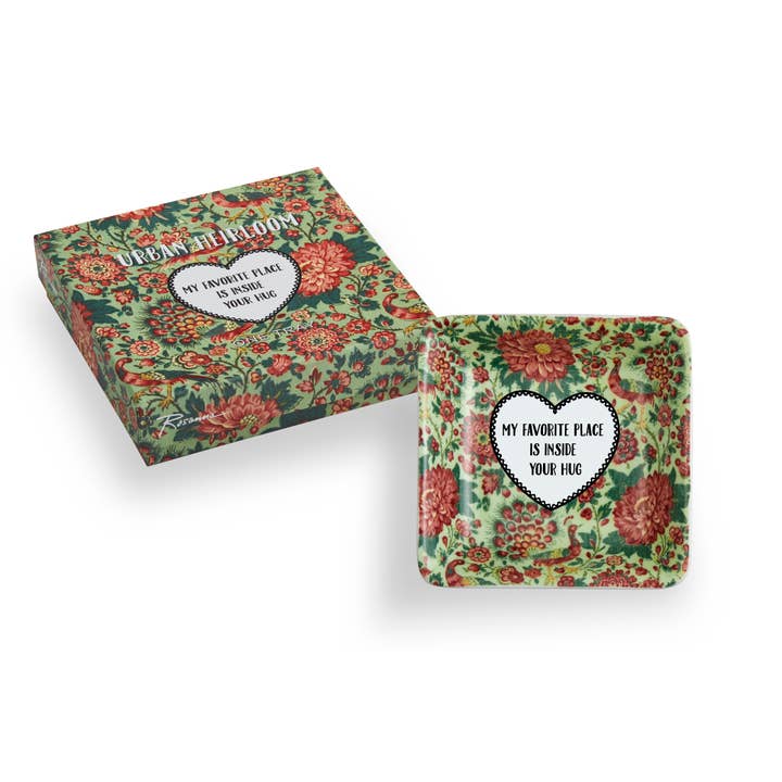 BANDEJA CUADRADA DE RELIQUIA URBANA MY FAVORITE PLACE 4" para venta al por mayor de Rosanna