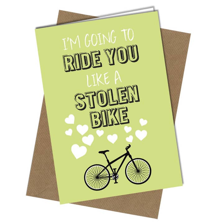 #S438 Bicicleta Roubada por atacado de Close to the Bone Greeting Cards and Gifts