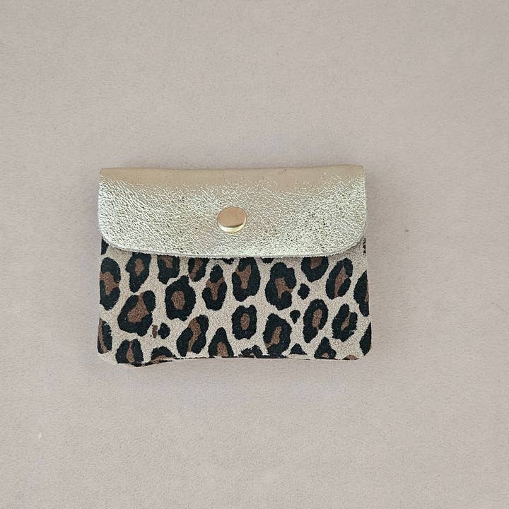leopard leather wallet kangoobis for wholesale by Royal marais